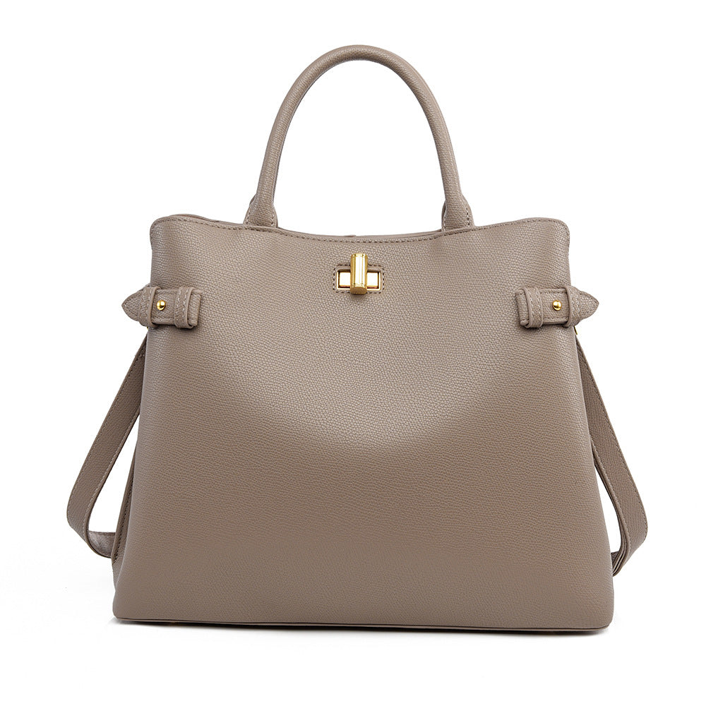 Women's Fashion Soft Leather Large Capacity Commuter Women's Handbag