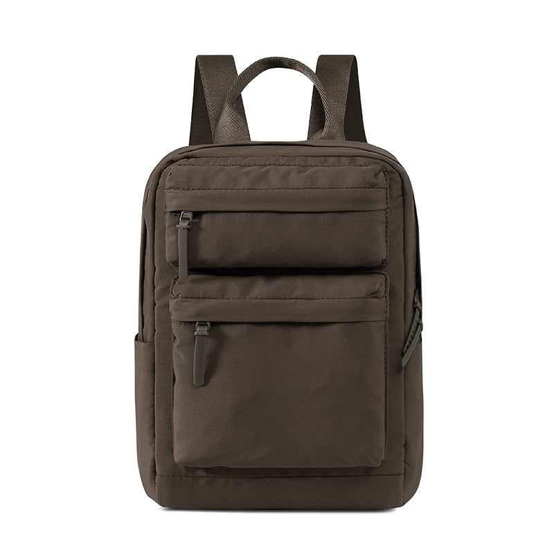 Capacity Pleated Solid Color Campus Computer Simple Junior Bags