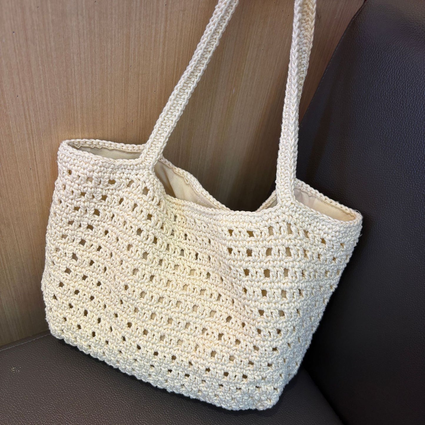 Braided Fashionable Hollow Beach Niche Style Large Capacity Leisure Women's Shoulder Bag