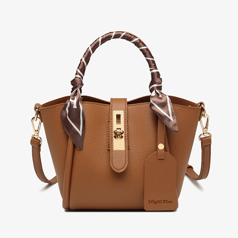 Fashion Scarf Composite Niche Commuter Portable Cross Body Vegetable Women's Handbag