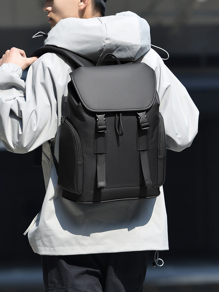 Men's Simple Texture Commuter Computer Large Capacity Leisure Backpack