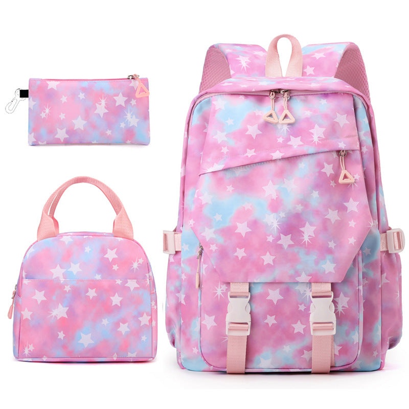 Gradient Color Fashion Lunch Pencil Early Women's Backpack