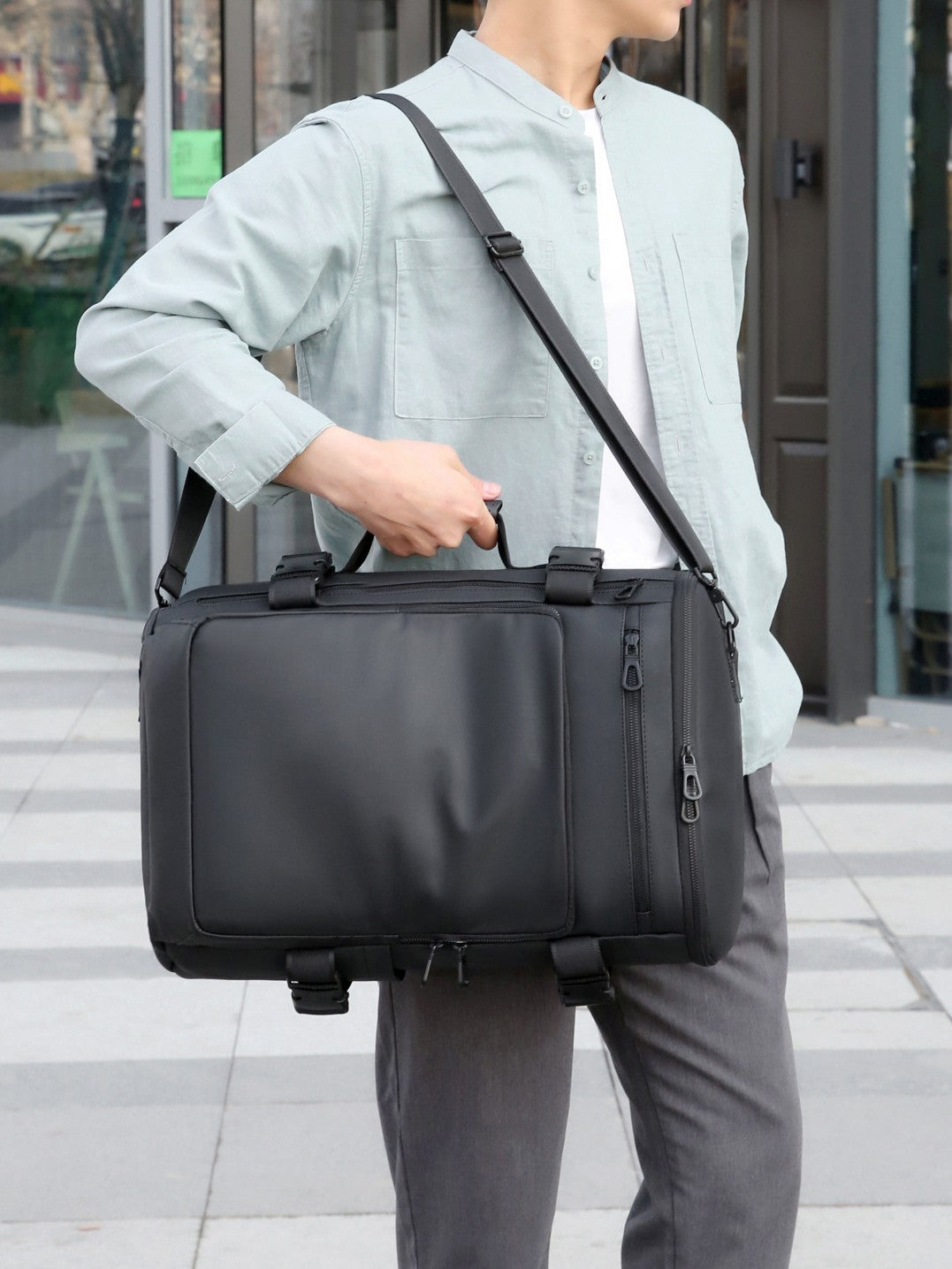Classy Slouchy Men's Derm Multifunctional Trip Business Backpack