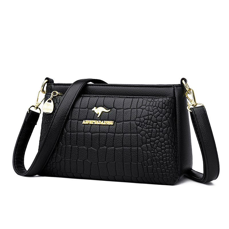 Embossed Large Capacity Underarm Multipurpose Portable Women's Messenger Bag