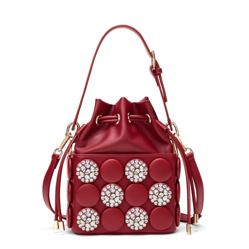 Casual Women's Rhinestone Dot Fashion Mobile Women's Messenger Bag