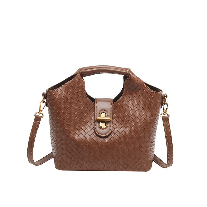 Women's Light Luxury Large Capacity Woven Niche Women's Handbag