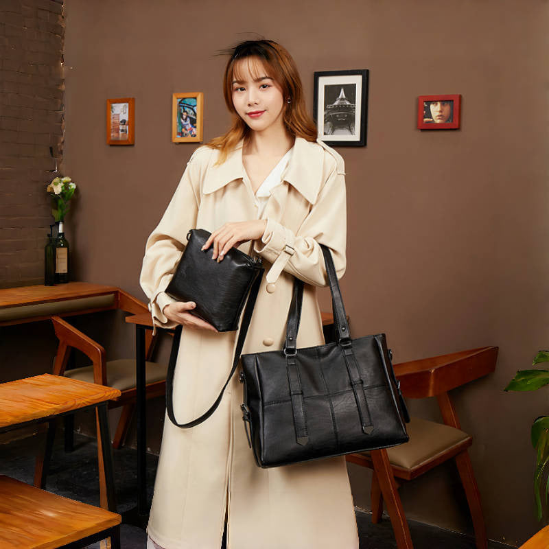 Women's Soft Leather Underarm Fashionable Large Capacity Women's Handbag