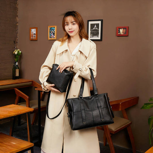 Women's Soft Leather Underarm Fashionable Large Capacity Women's Handbag