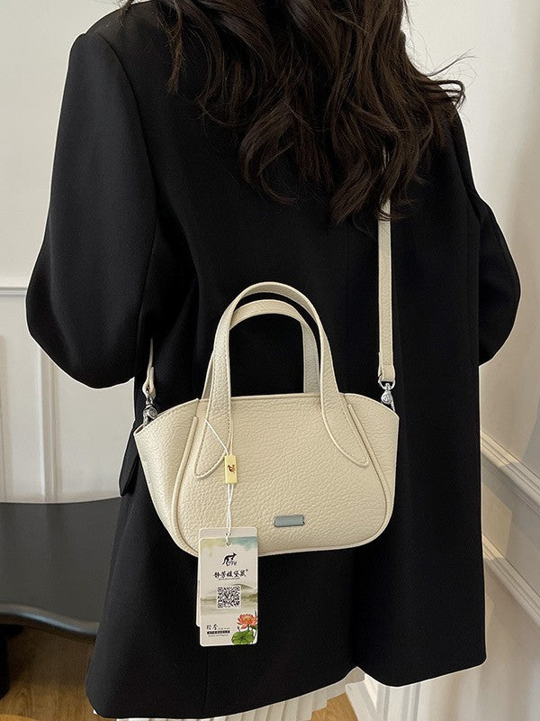 Women's Pattern Soft Leather High-grade Portable Vegetable Basket Bags