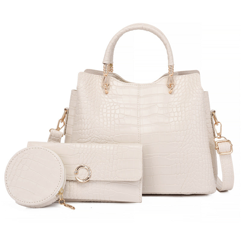 Elegant Women's Fashionable One Combination Three-piece Handbags