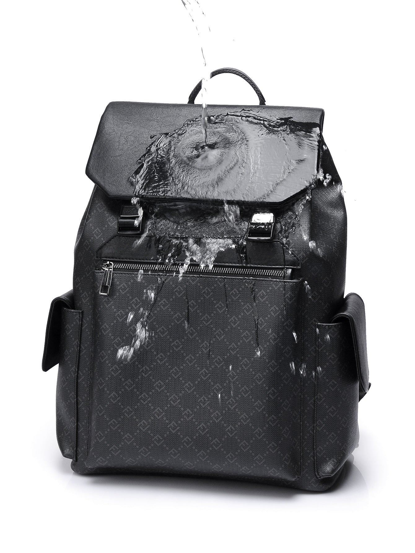 Men's Fashion Large Capacity Plaid Minimalist Printable Business Backpack