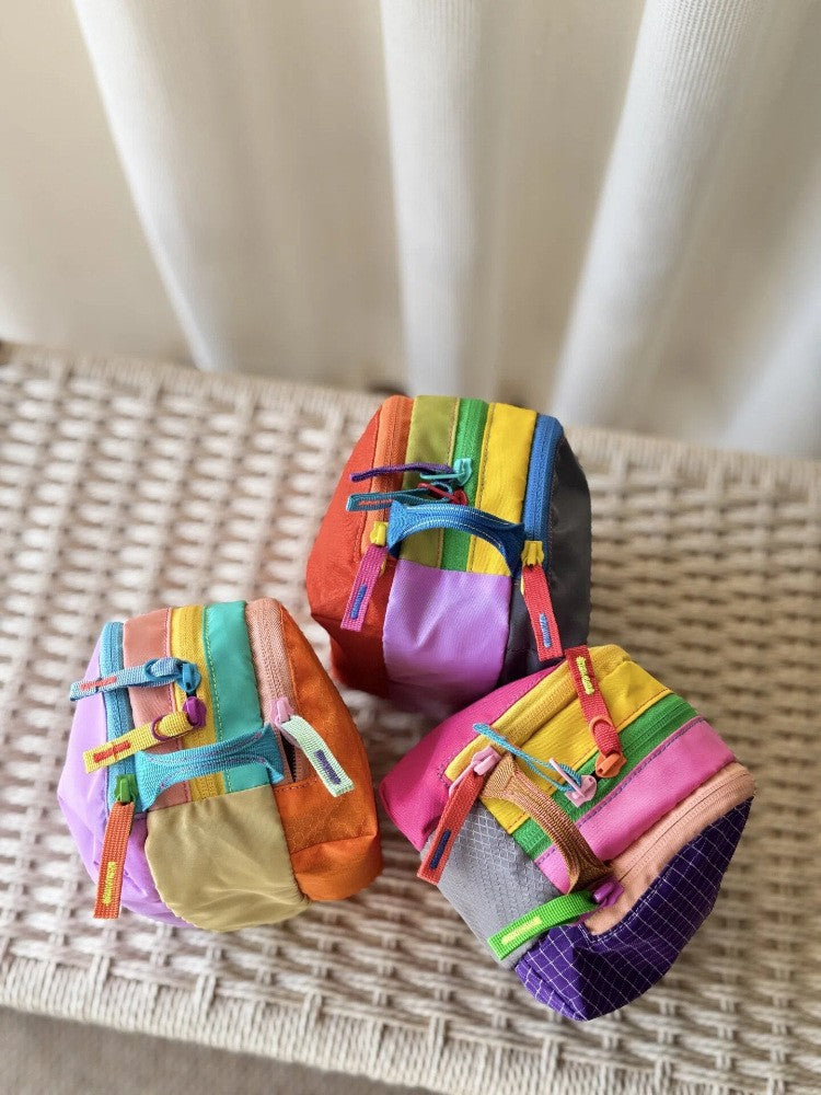 Dopamine Color Matching Alpaca Wash Portable Toiletry Makeup Bag