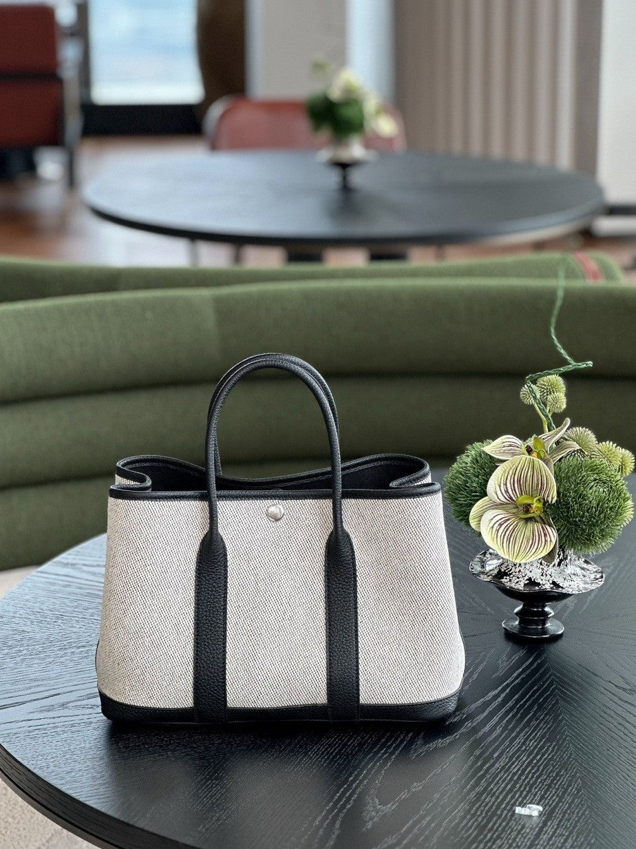 Panda Color Handmade Wax Thread Sewing Cow Handbags