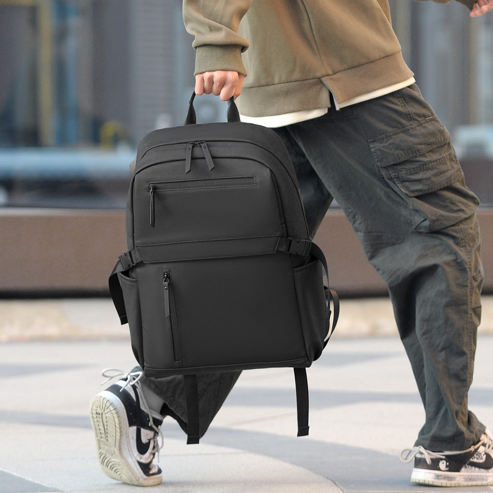 Men's Simple Business Trip Commuter Computer Retro Leisure Backpack