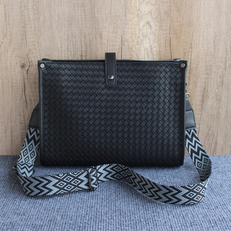 Men's Fashion Large Capacity Computer Soft Leather Bags