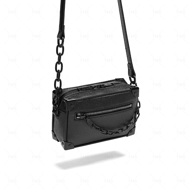 Men's & Women's Niche Design Box Fashion Imitation Leather Men's Messenger Bag