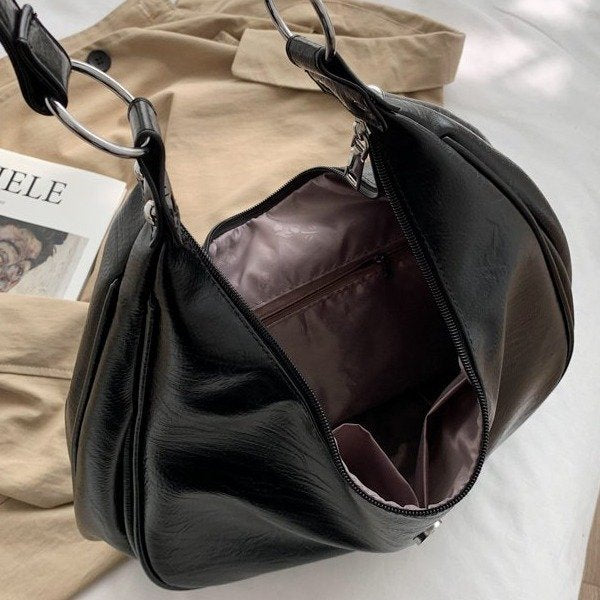 Women's Retro Large Capacity For Korean Style Simple Versatile Tote Bags