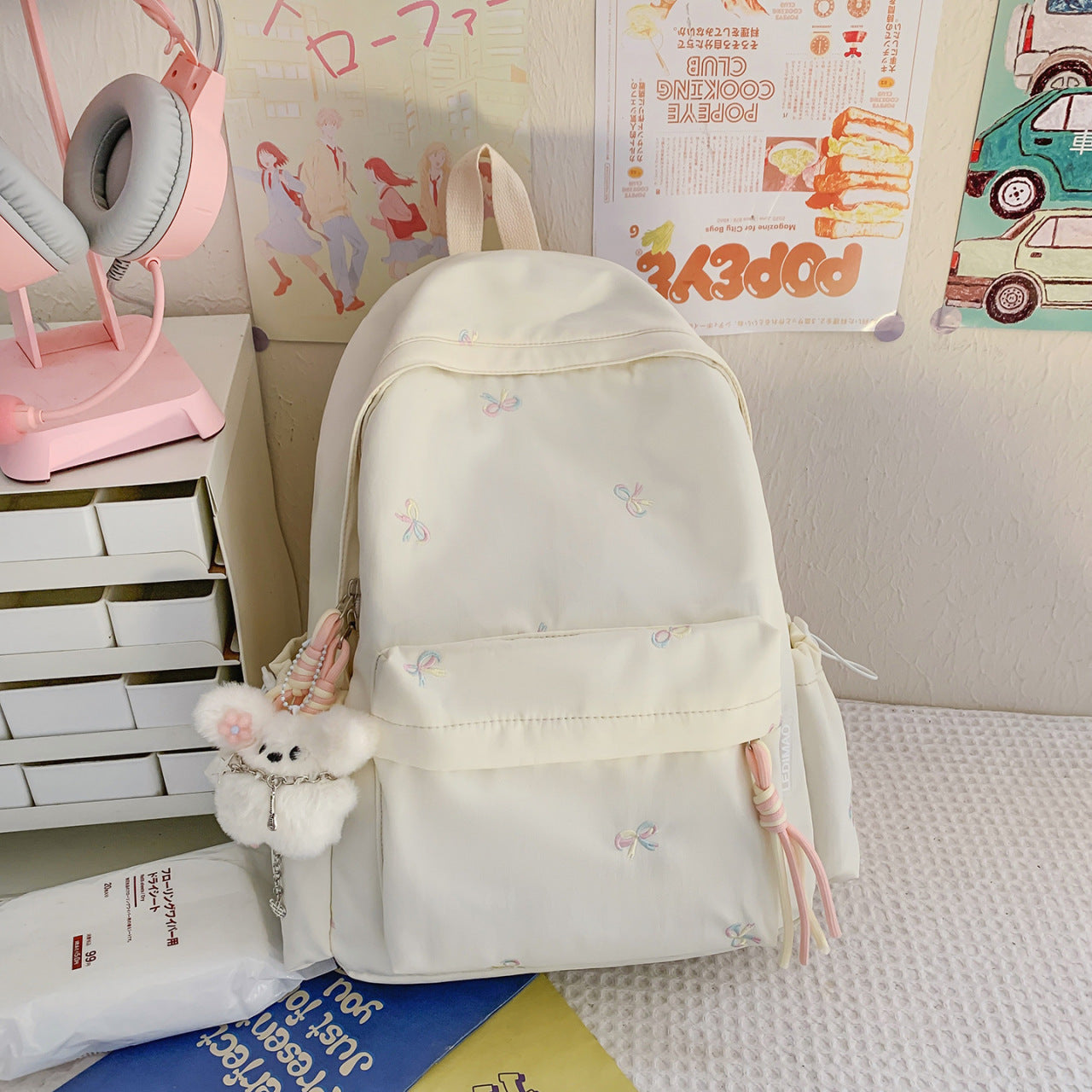 Good-looking Simple Cute Bow For Sweet Backpacks