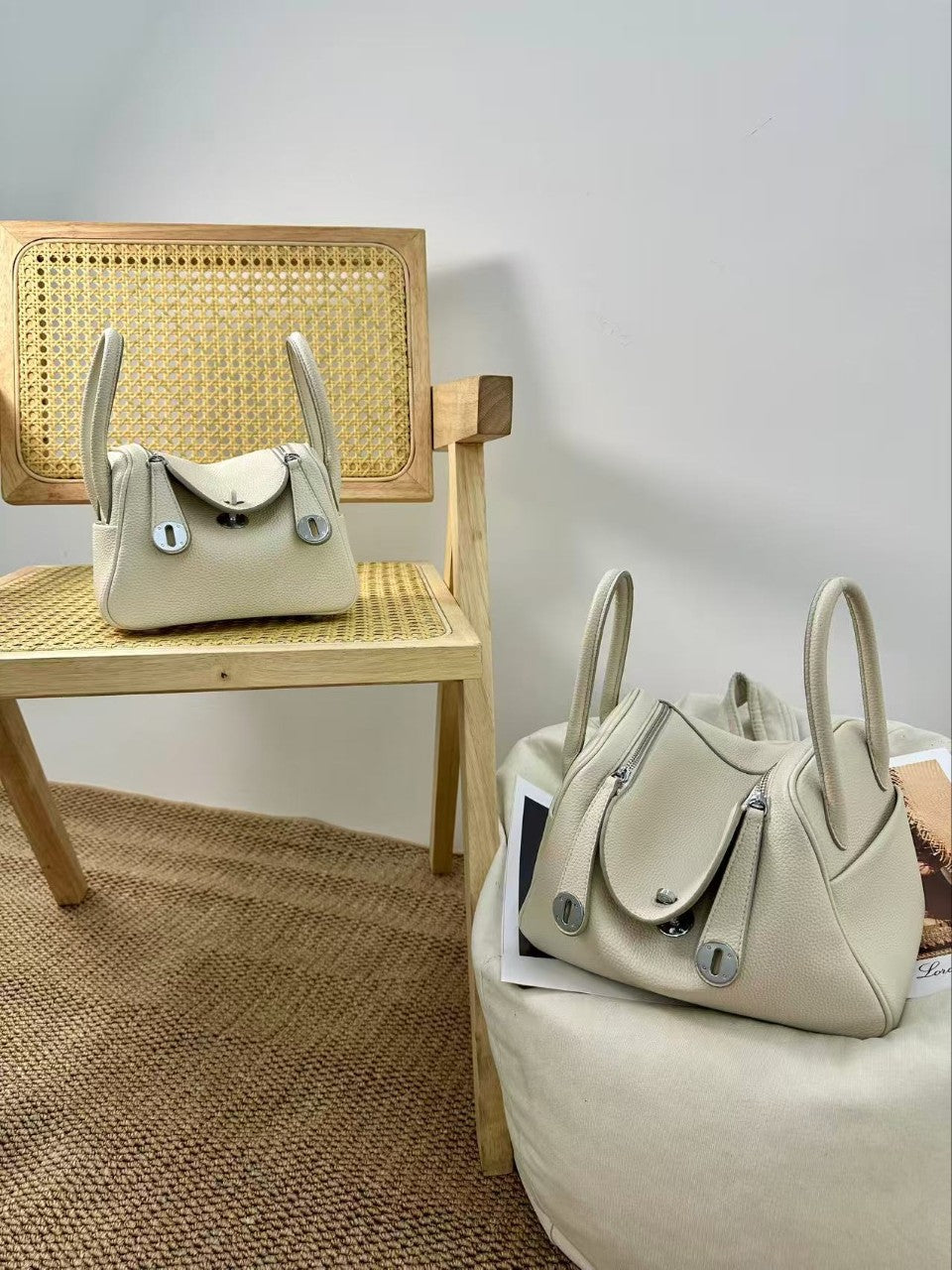 Women's Leather Macaron Color High Quality Large Bags