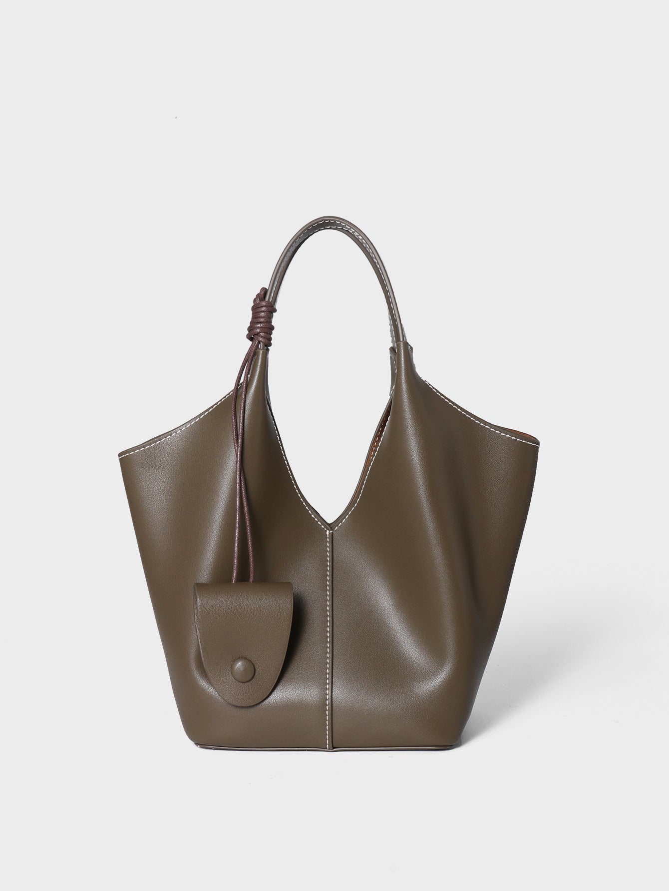 Women's Niche Large Capacity Totes Leather Vegetable Tote Bag