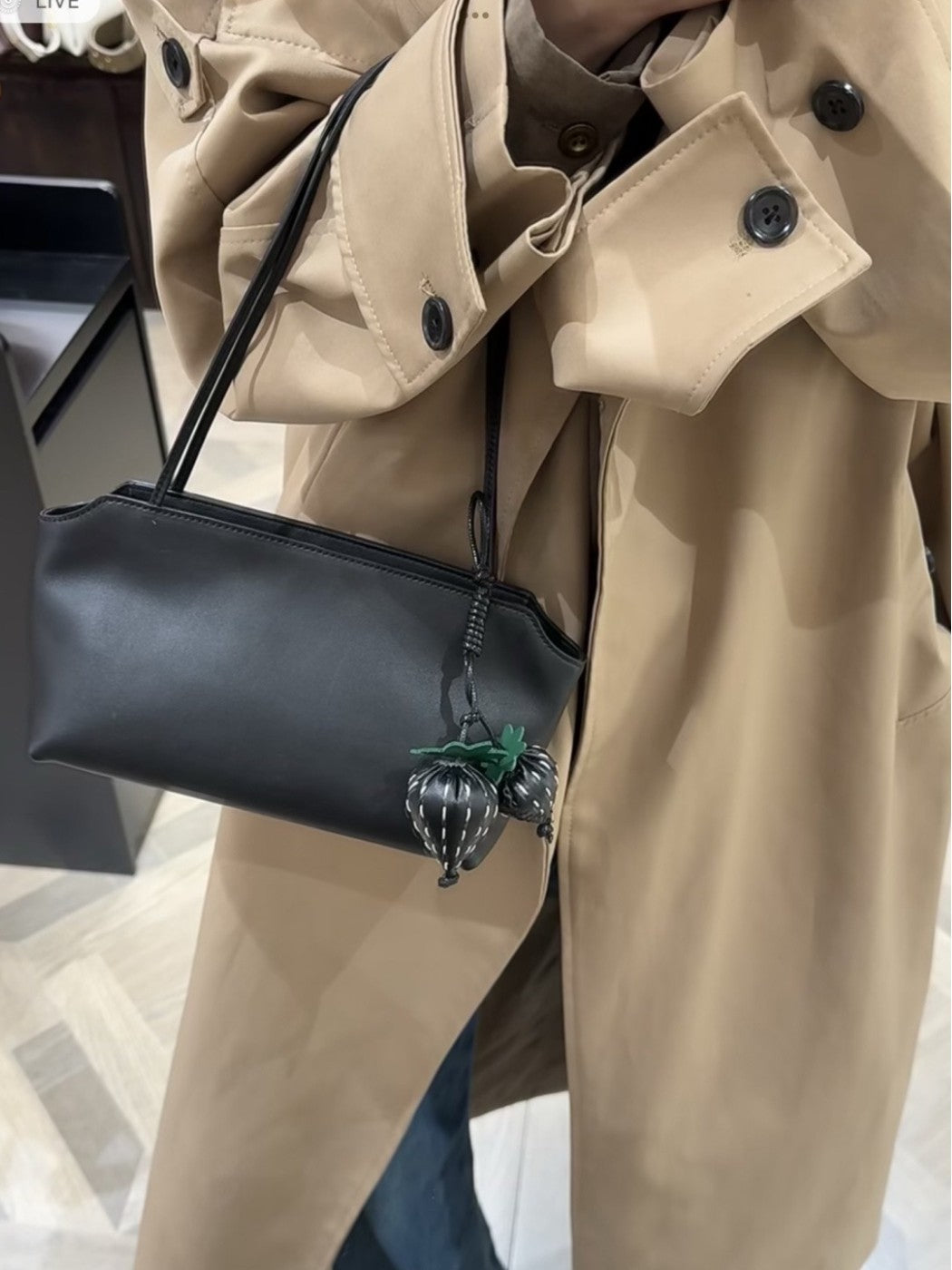Genuine Leather Niche Sheepskin Minimalist Commuter Portable Underarm Bag