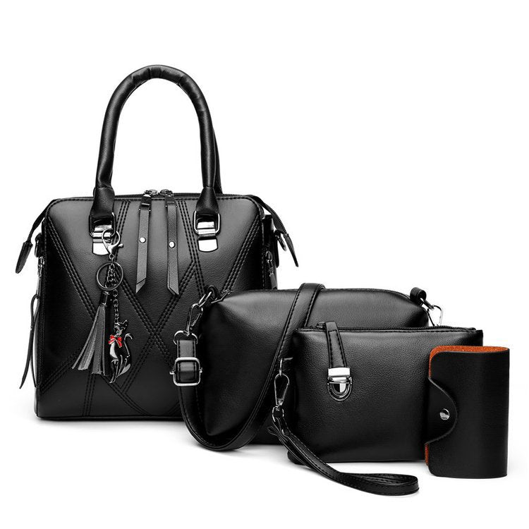 Women's Stitching Simple Large Capacity Portable Women's Handbag