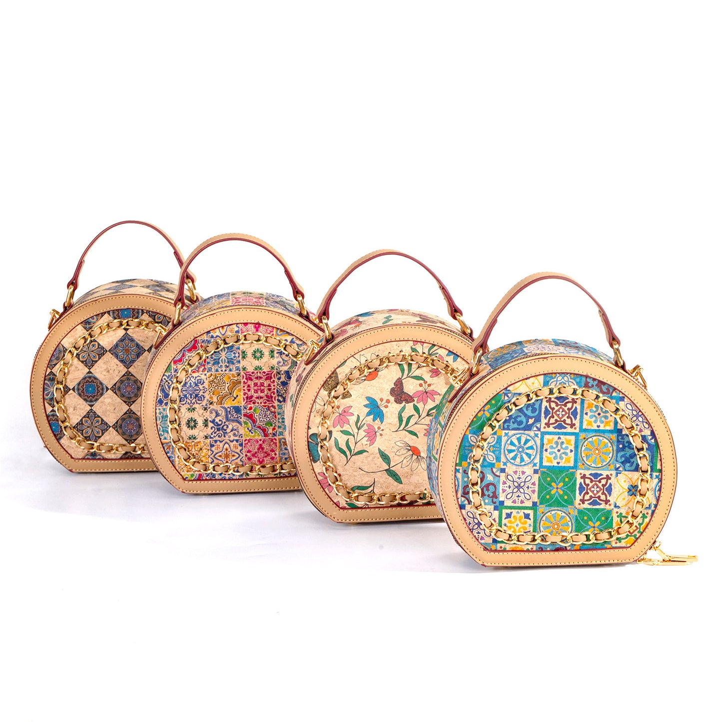 Women's Outside Cork Tree Leather Fashion Popular Bags