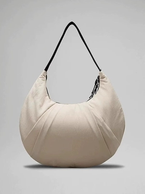 Women's Nylon Yoga Lightweight Large Capacity Horn Underarm Bag