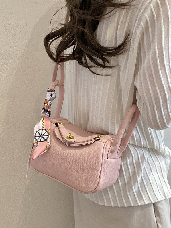 Women's High-grade Lychee Pattern Trendy Fashion Minority Design Bags
