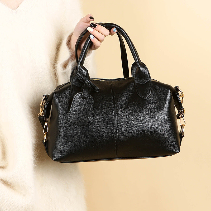 Women's High-grade Elegant Boston Portable Straight Bags