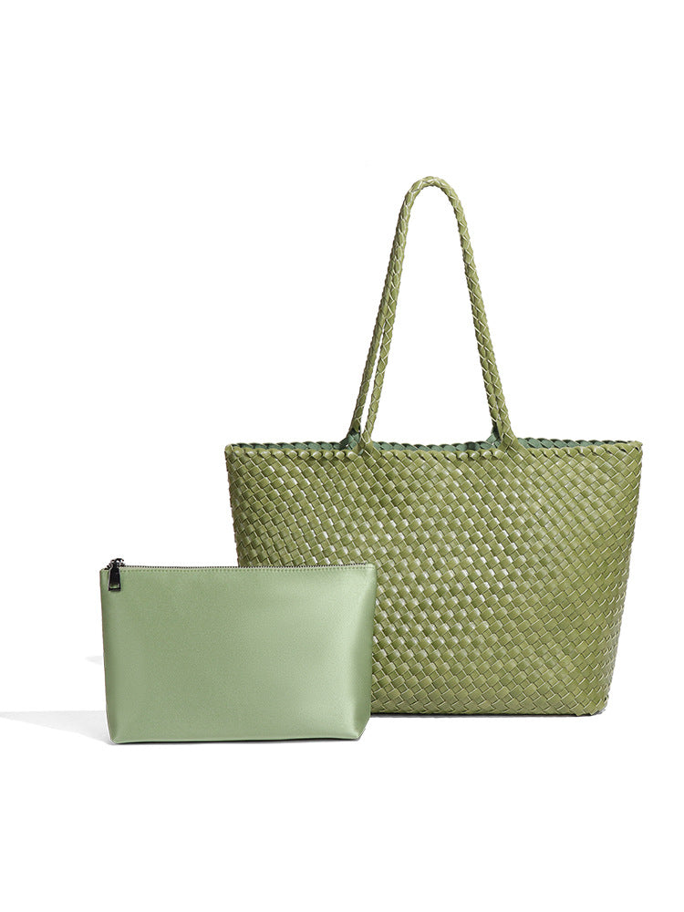 Fresh Woven Artistic Large Capacity Shopping Bags