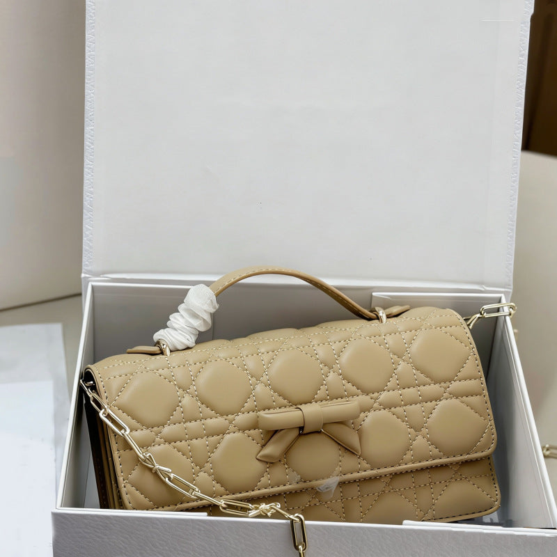 Elegant Women's Bow Rhombus Chain Fashion Women's Messenger Bag