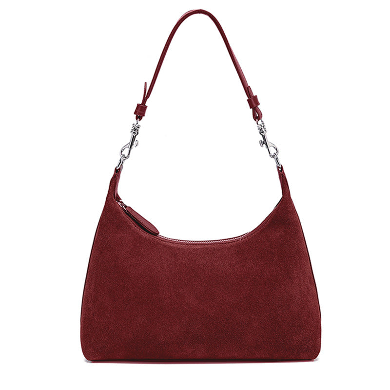 Women's Capacity Totes Leather High-grade Matte Cowhide Simple Commute Women's Shoulder Bag