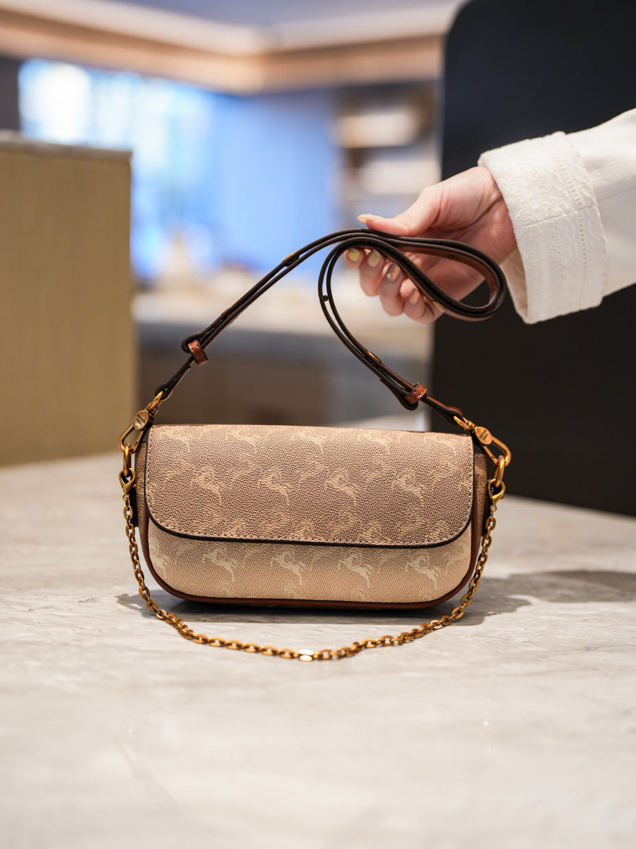Women's Advanced Texture Trendy Home Underarm Chain Women's Messenger Bag