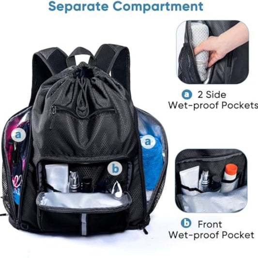 Comfortable Drawstring Large Capacity Unisex Simple Backpacks