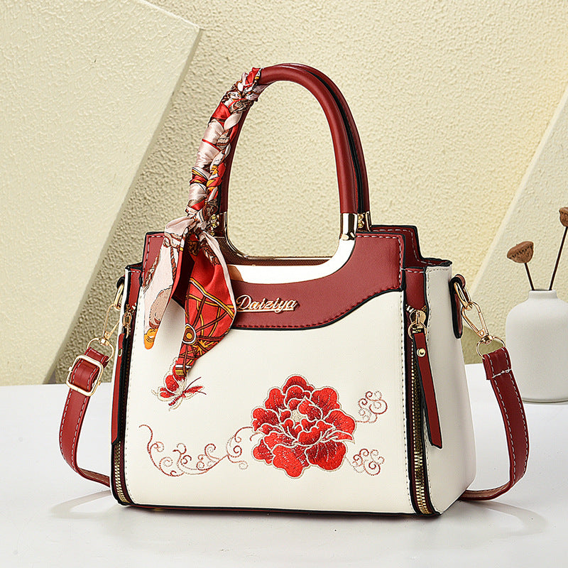 Women's Chinese Style Mother's Day Embroidered Large Bags