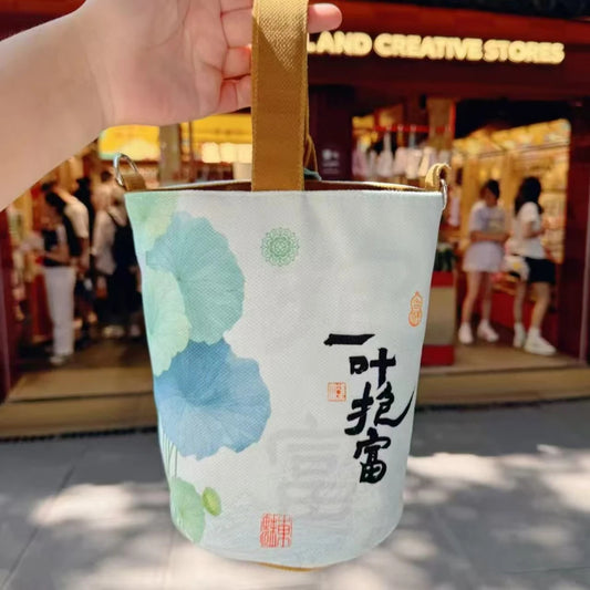 Summer District Cultural Creative Canvas One Four Bucket Bag