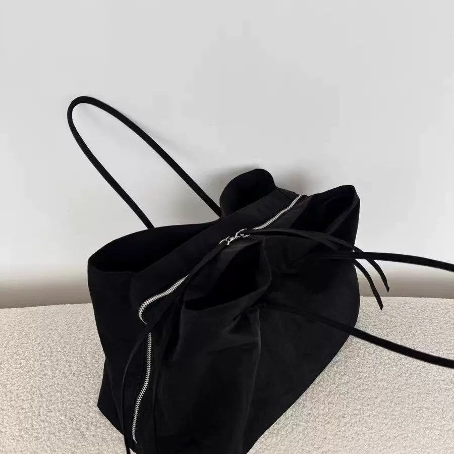 Women's Niche Contrast Color Light Nylon Large Capacity Women's Shoulder Bag