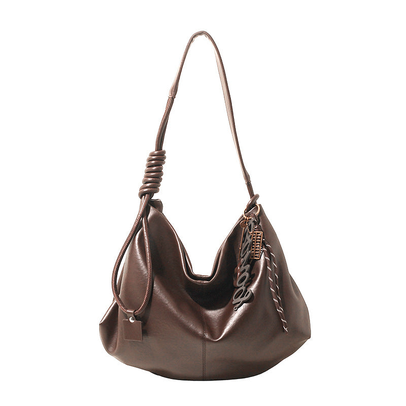 Large Capacity Korean Style Simple Western Lazy Minority Tote Bag