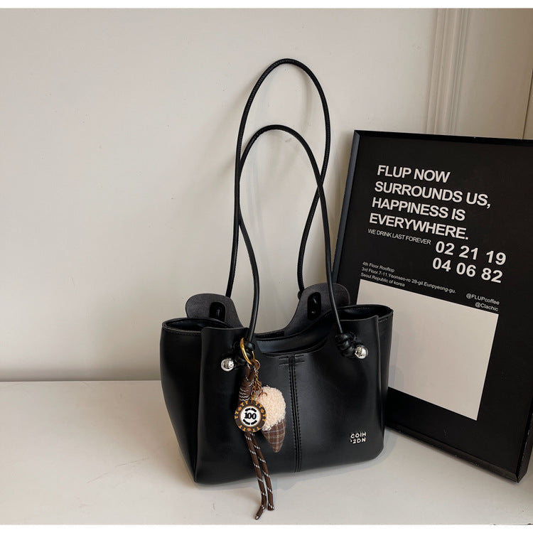 Women's Textured Commuting Large Winter Fashion Popular Western Shoulder Bags