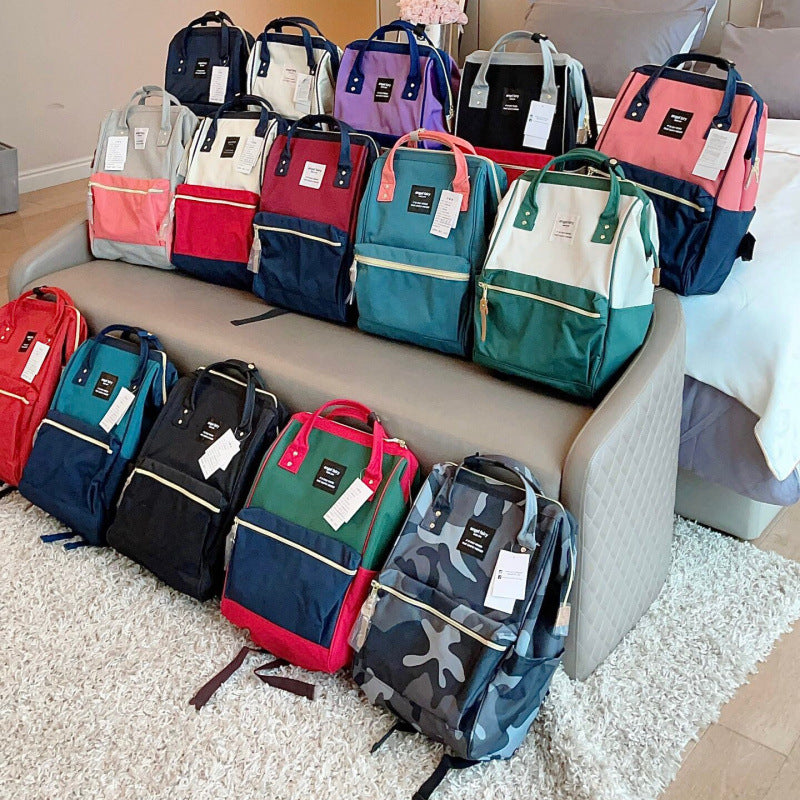 Color Matching Mummy Large Capacity For Leisure Backpack
