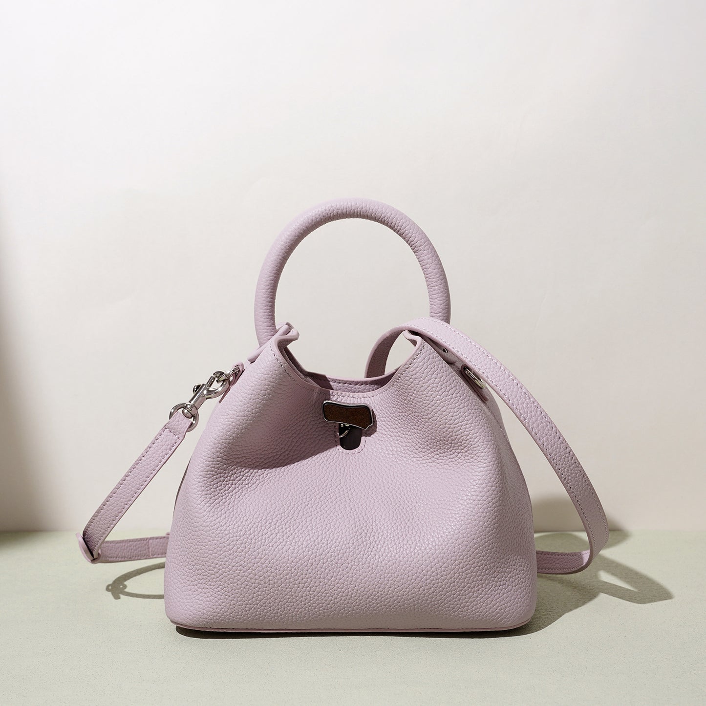 Women's High-grade Lychee Pattern Niche Simplicity Women's Handbag