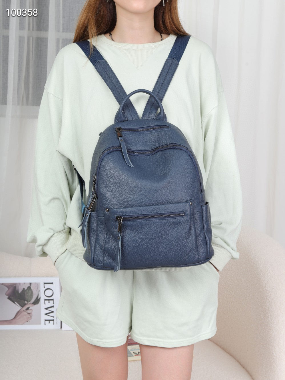 Cool Women's Genuine Leather Large Capacity Women's Backpack