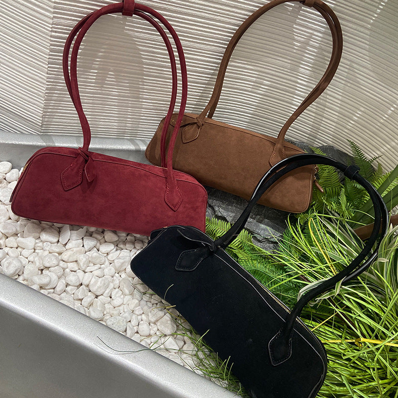 Women's Hot Sausage Trendy Baguette Fashion Genuine Underarm Bag