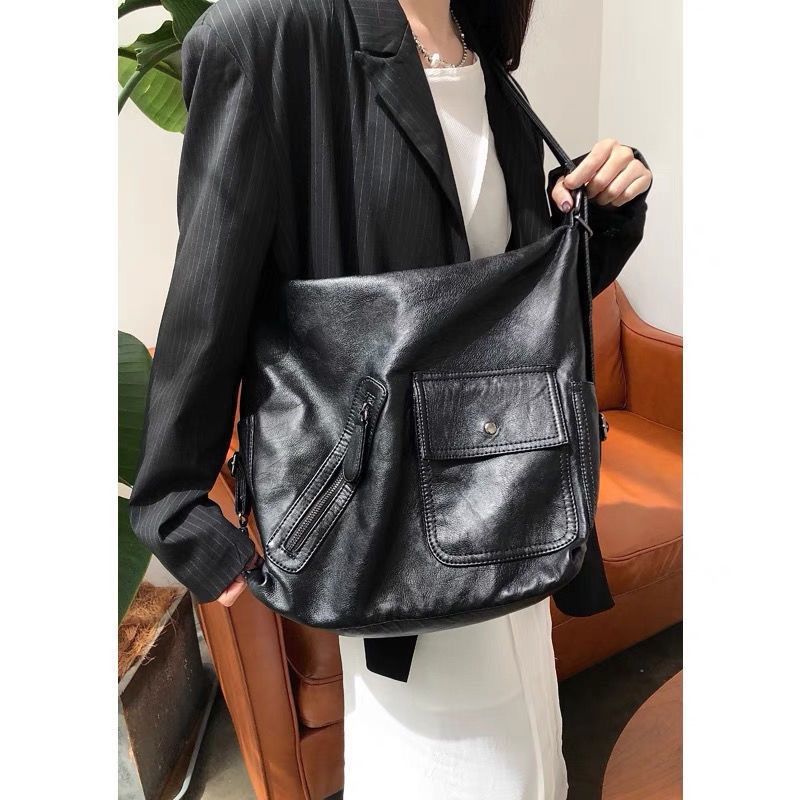Women's Retro Hot Soft Leather Large Capacity Adjustable Women's Backpack