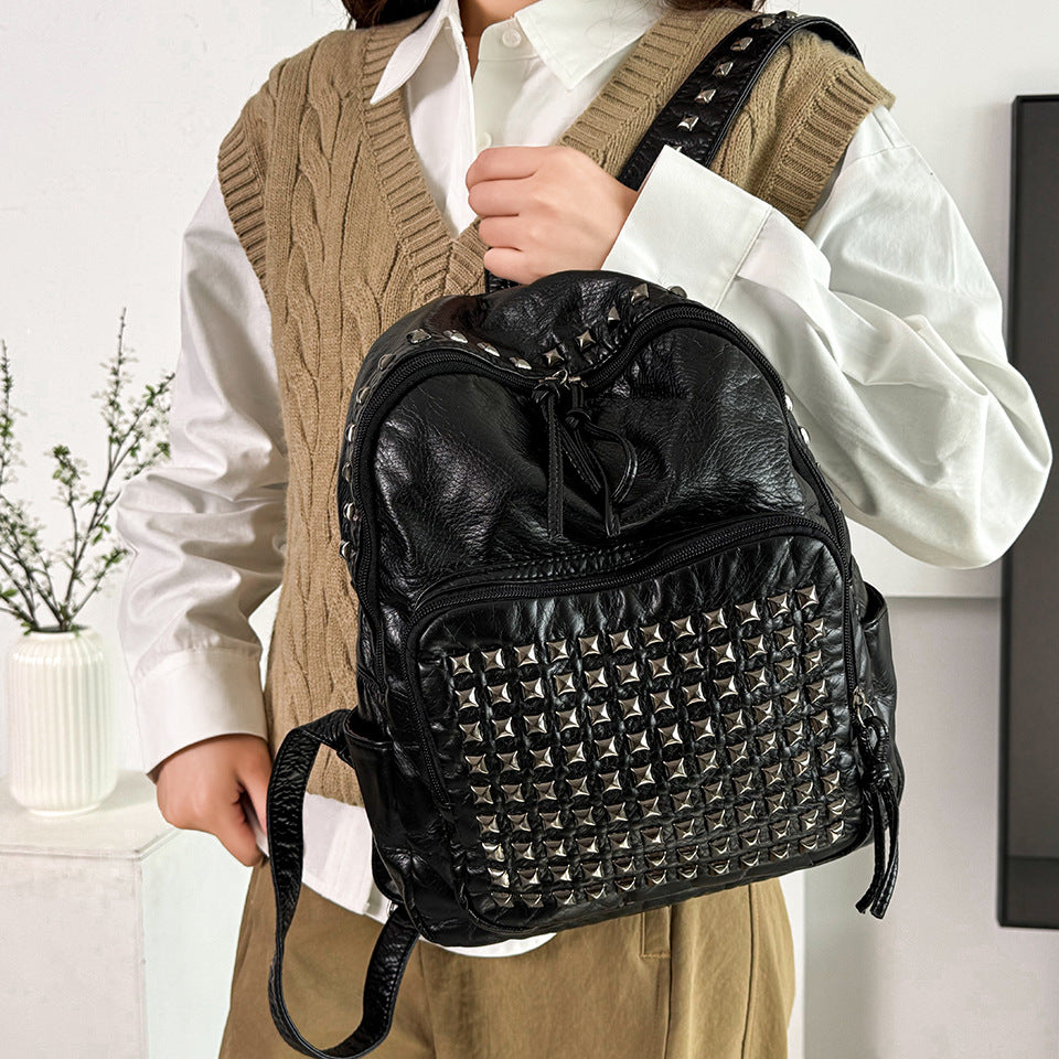 Classy Cool Vintage Computer Out Rivet Women's Backpack