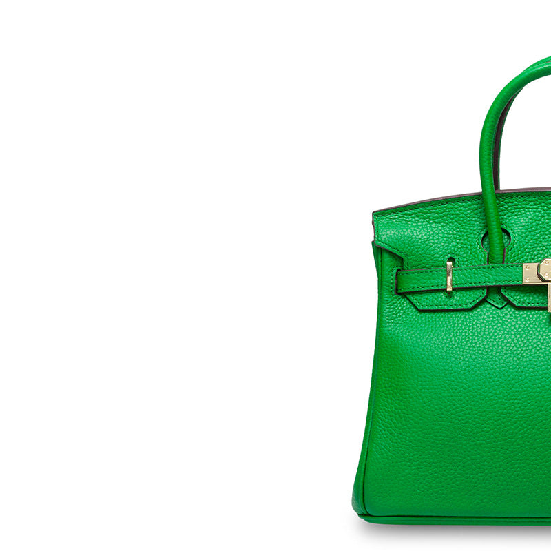 Women's First Layer Cowhide Texture Fashionable Korean Style Genuine Bags