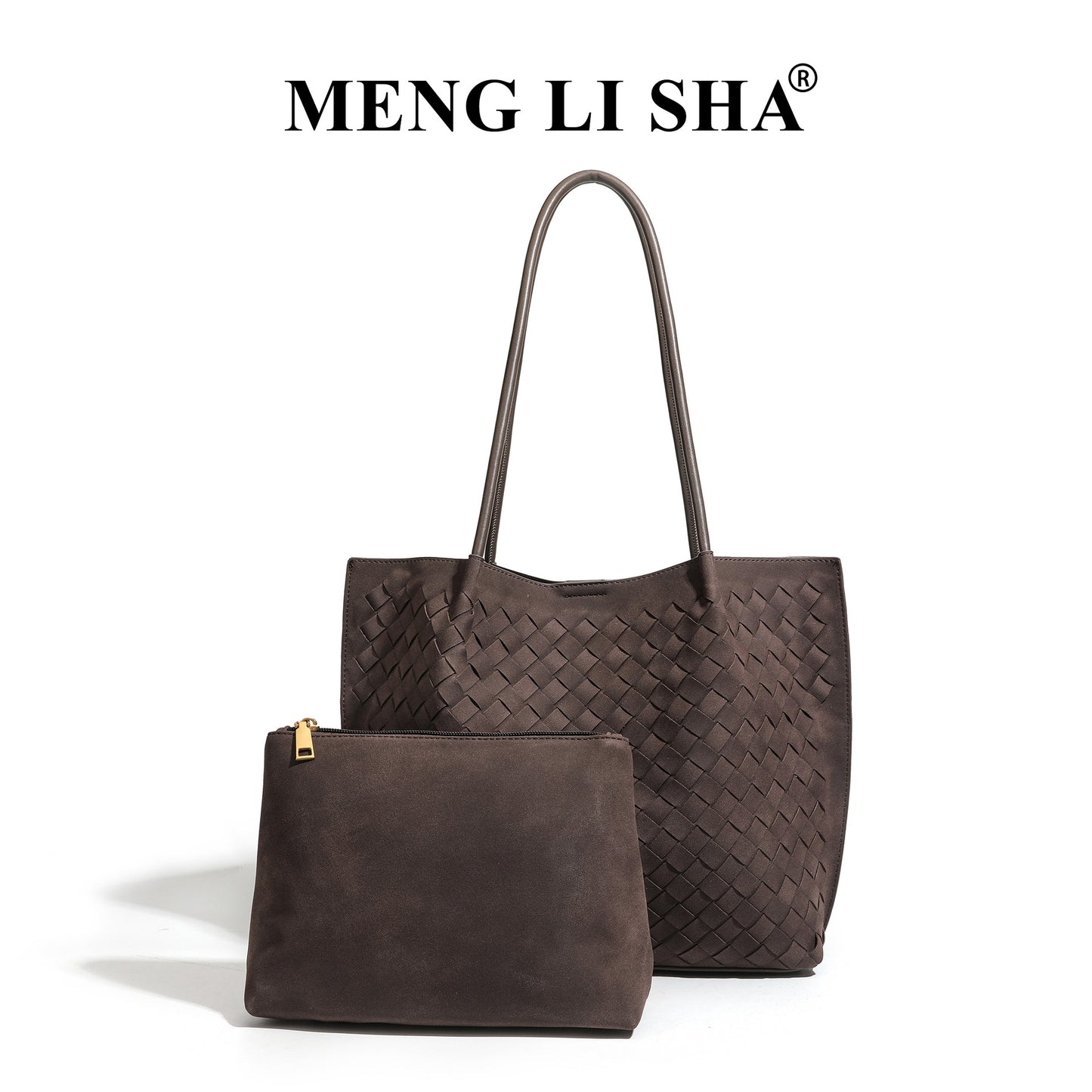 Fashion Unique High-grade Suede Woven Portable Tote Bags