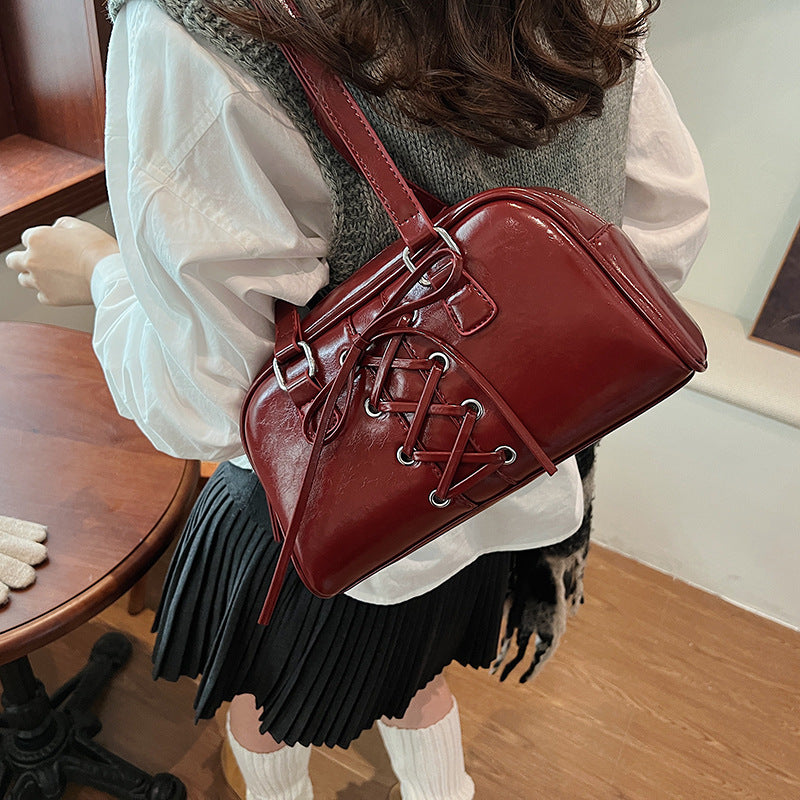 Women's Bowknot Hot Underarm Bowling Pillow Commuter Women's Shoulder Bag