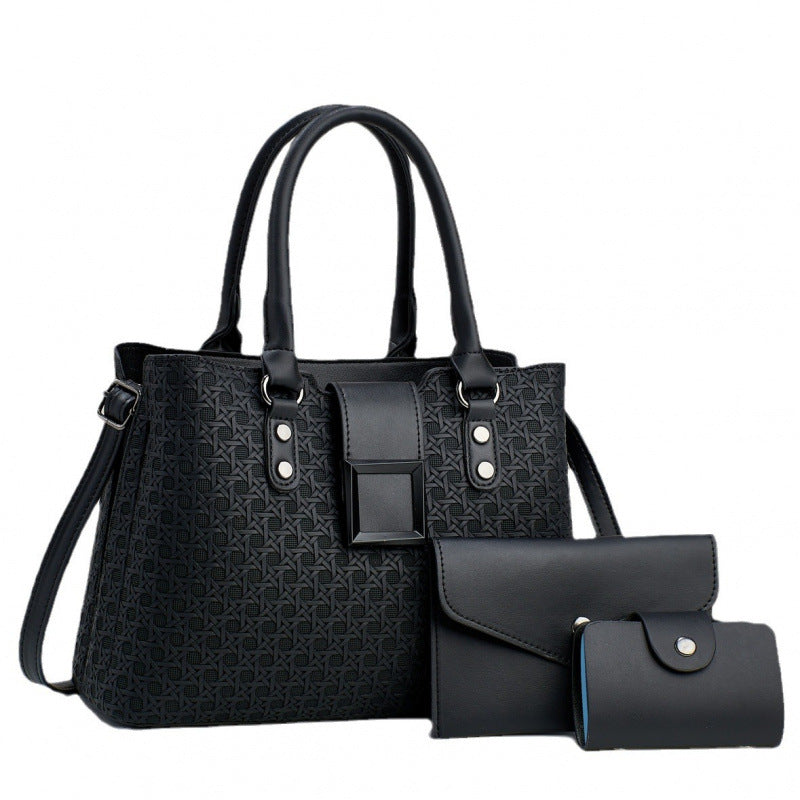 Classic Unique Women's Three-piece Large Capacity Women's Handbag